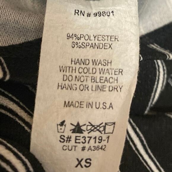 Windsor Women's Back Striped High Waisted Wide Leg Flared Trousers Pants Size XS - Picture 5 of 5